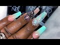 Polygel Nails | Baby Boomer | French Fade Nails with Rose Quartz and Hand Painted Nail Art Design