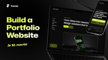 Build a Portfolio Website in 2025 | Free Framer Template Included
