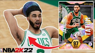 FREE GALAXY OPAL JAYSON TATUM GAMEPLAY! BEST SMALL FORWARD IN NBA 2K22 MYTEAM!