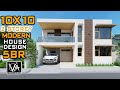 100 sqm 2 Storey House Design 5 Bedroom