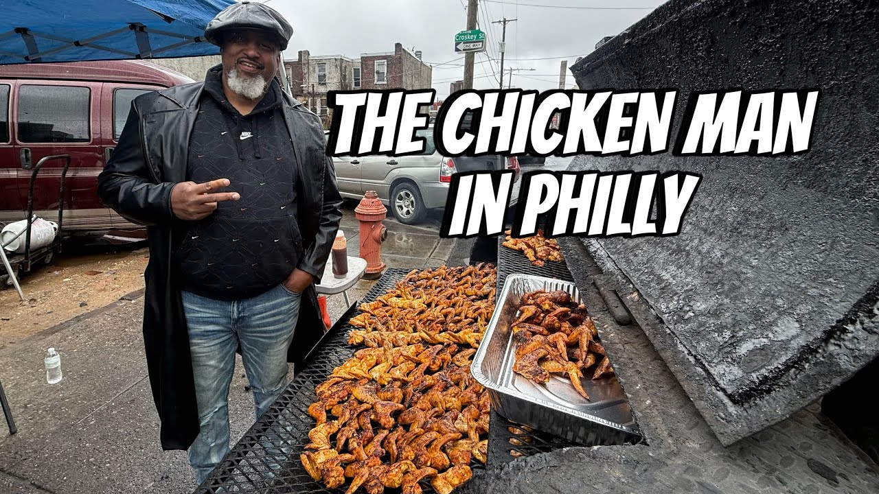 The Chicken Man of Philly: Best BBQ Grilled Wings in the Hood!
