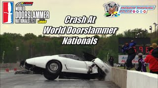 Rick Hord Strikes The Wall In A Crash | World Doorslammer Nationals | Orlando Speed World Dragway