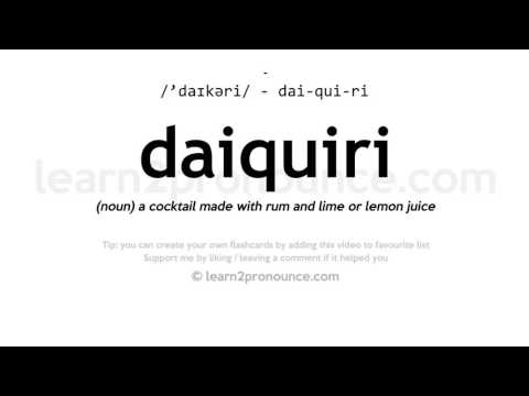 daiquiri-pronunciation-and-definition