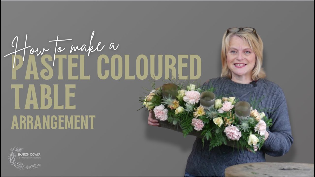 How to Create a Pastel Coloured Table Centrepiece in a Wooden Box
