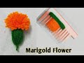 Comb flower making with woolen crafts, super easy woolen craft ideas, rkd craft, rekha ki diary