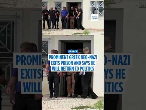 Prominent Greek neo-Nazi exits prison and says he will return to politics