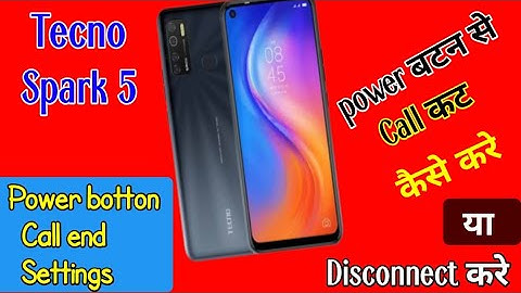 tecno spark 5 power botton end calls | How to enable power button end call in tecno Spark 5 mobile