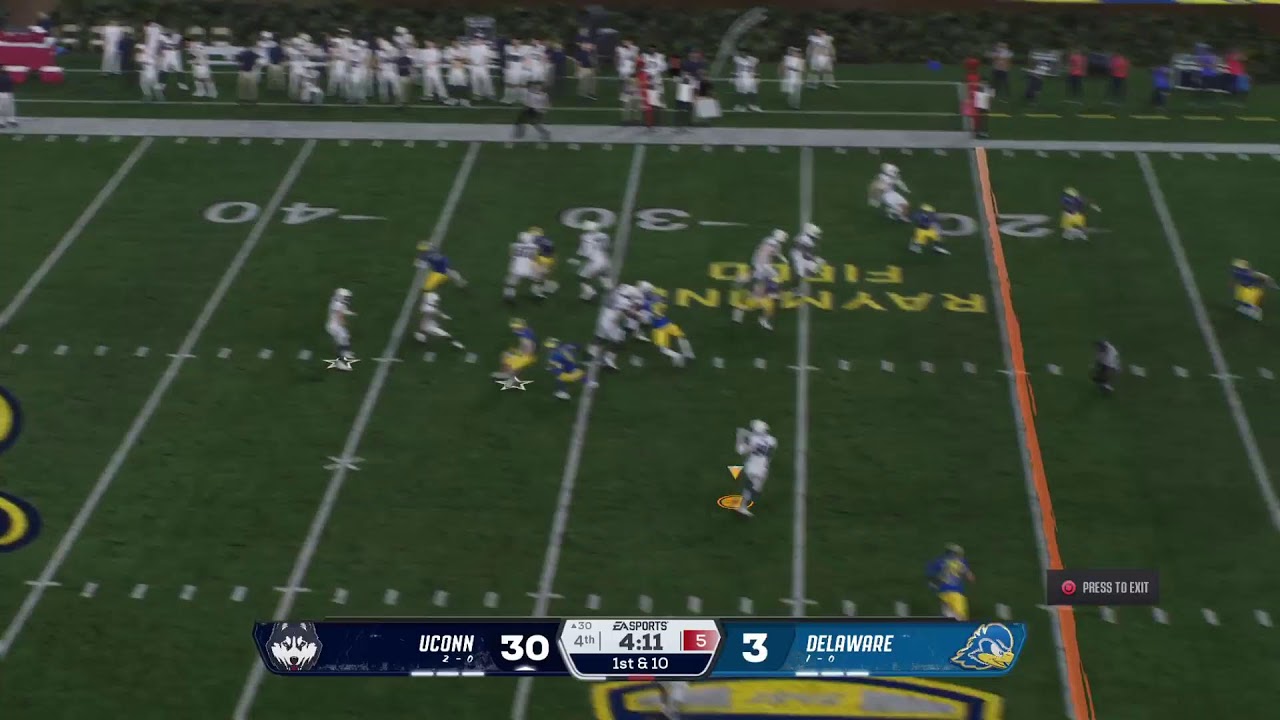 Stewartverse NCAA Football - UConn (2-0) at Delaware (1-0) - Week 4