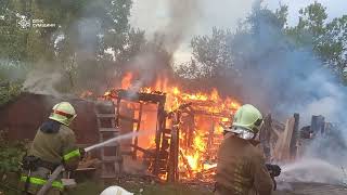 м. Тростянець: вогнеборці ліквідували загоряння господарчої будівлі