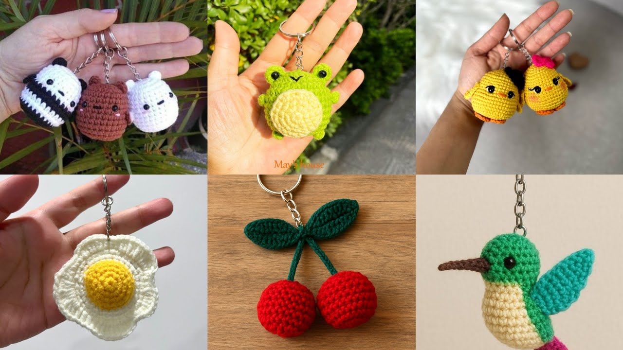 Celestial Crochet Keychains ✨🔑 | Ultra Chic Handmade Mini Luxury