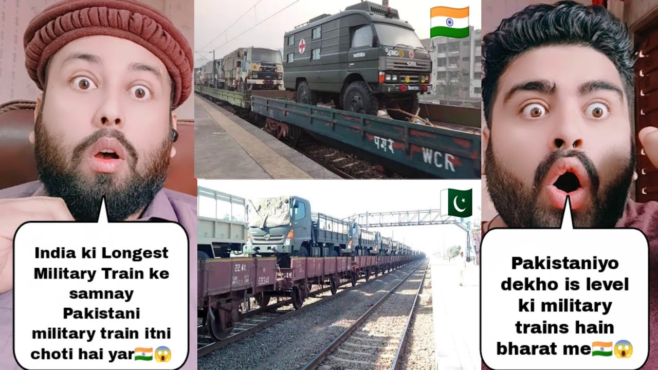 India Longest Military Train Vs Pakistan Longest Military Train 