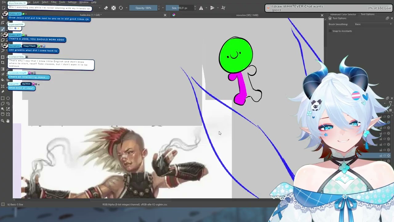 DRAWING MY COMMISSIONS 💙QUIET ART STREAM💙 (Part 8/13)