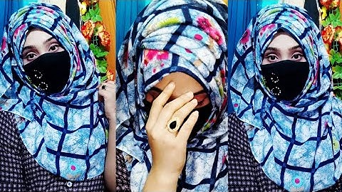 Side Layer hijab tutorial🥰||2 minute instants hijab style||#hijab #partyhijabstyle #niqabstyle2021