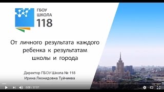 Управленческий проект развития школы. ГБОУ Школа №118.