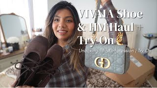 VIVAIA Shoe Unboxing + H&M Haul | First Impressions & Try-On