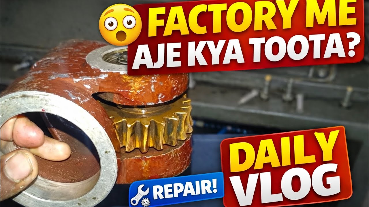 Factory Me Aaj Kya Toota? 😱 | Daily Work Vlog | Gear Repair Day