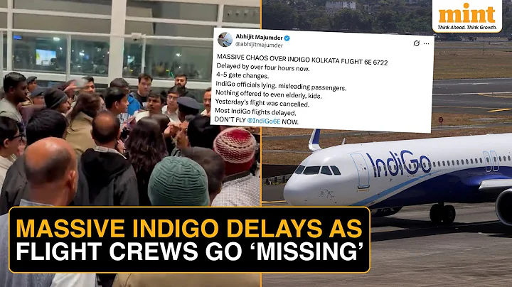 Massive Chaos At Airports As Indigo Flights Get Cancelled, Delayed After New Rules Kick In | Watch