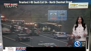 FIRST ALERT TRAFFIC: Crash closes lane on I-95 north in Branford