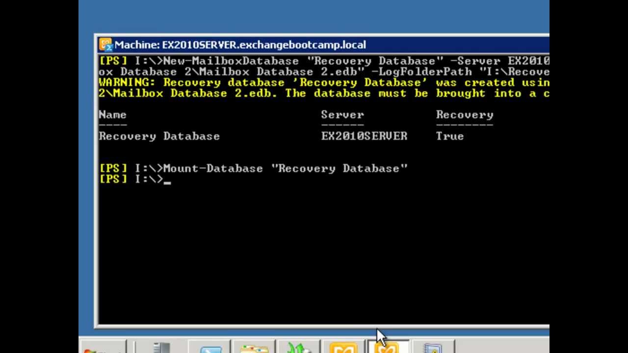 Exchange 2010 Training Module 04 Lesson 04 Restoring Individual Mailbox Items In Exchange 2010 