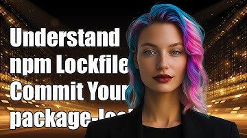 Understanding npm Lockfiles: Why You Should Commit package-lock.json