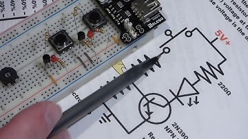 Pull up and pull down resistors preventing false triggering 2N3904 NPN 2N3906 PNP BJTs explained