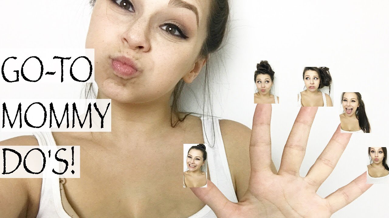 mommy vloggers MY 5 GO TO MOMMY HAIRSTYLES | Realistic