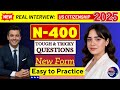 US Citizenship Interview 2025 |Real N400 Interview–Officer Asked a Lot of Questions Small talk #n400