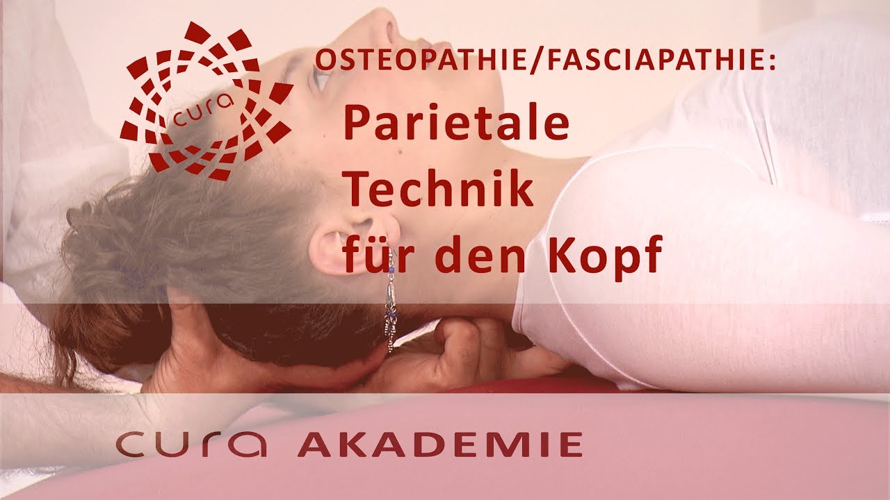 Osteopathische Behandlung Spannungskopfschmerzen/ parietale Osteopathie für den Kopf Faszientherapie