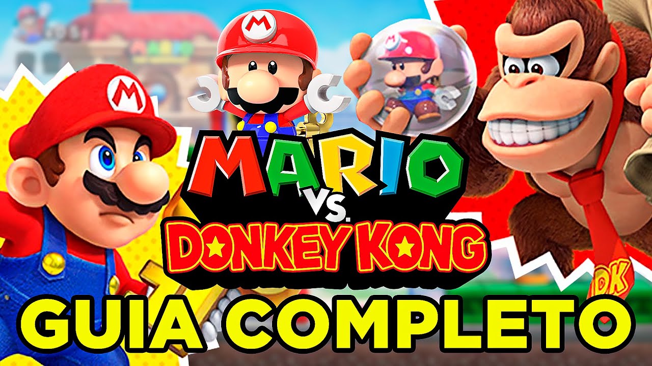 Guia Completo de Mario vs Donkey Kong e Peças Secretas - Gameplay 100% e Sem comentário