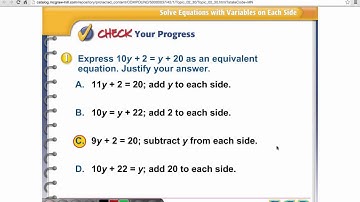 Pre-Algebra: Solving Equations with Variables on Both Sides