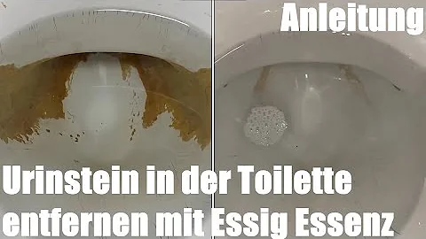 Wie bekomme ich hartnäckige braune Ablagerungen in der Toilette weg?