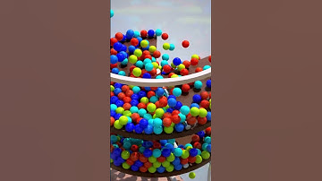 19 800 Colorful Balls Marble Run Loop animation V12 #shorts