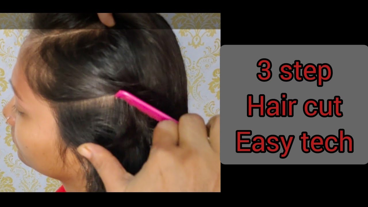3 step hair cutting step by step || three step cut करने का तरीका ||  kaayakakp - YouTube