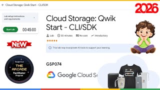 Cloud Storage: Qwik Start - CLI/SDK | GSP074