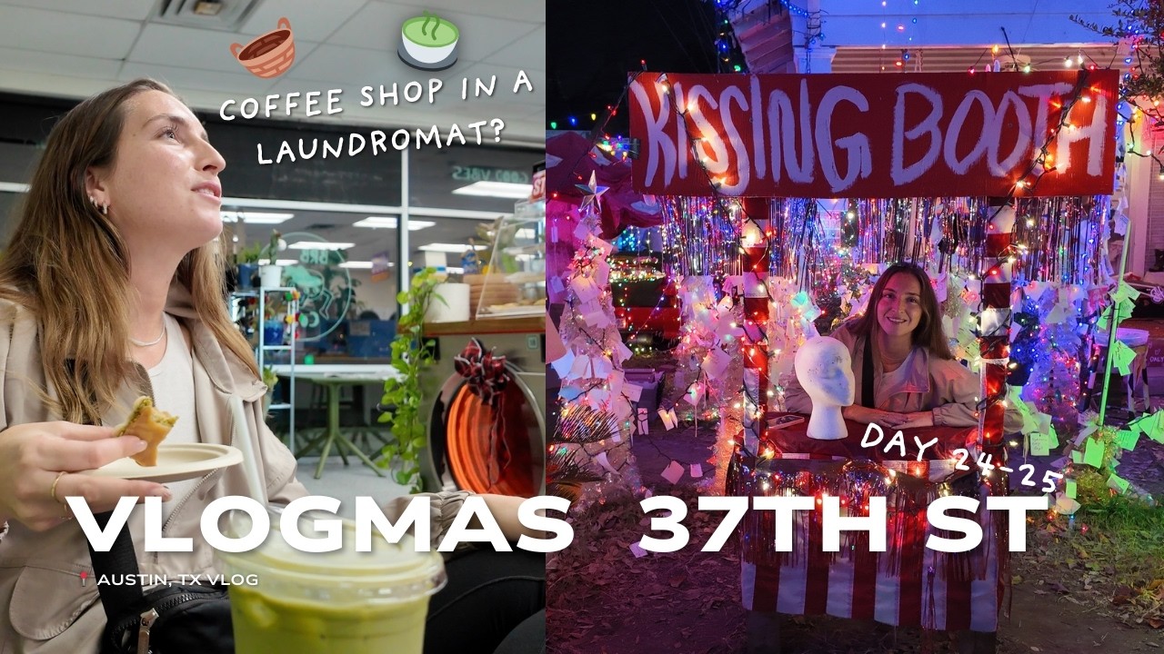 37th Street Christmas Lights  & Coffee Shop In A Laundromat | Vlogmas 2025