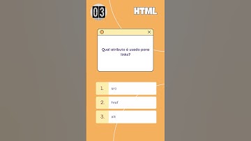 Qual atributo é usado para links? - QuizTec
