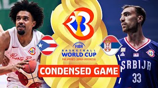 Puerto Rico  vs Serbia  | Full Game Highlights | FIBA Basketball World Cup 2023