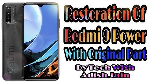 Redmi 9 Power Restoration With Original Part Changing Original Screen By @repairtechnician.1