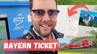 O BAYERN-TICKET | Como comprar e como funciona | Ticket diário pro trem regional na Baviera