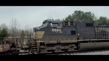 NS 204 Intermodal Taylors, SC w/mid-train DPUs plus an idiot driver going around the gates