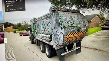 Houston TX trash trucks on google maps pt 6