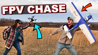 Can the NEW DJI FPV Drone CHASE RC Airplane? - TheRcSaylors