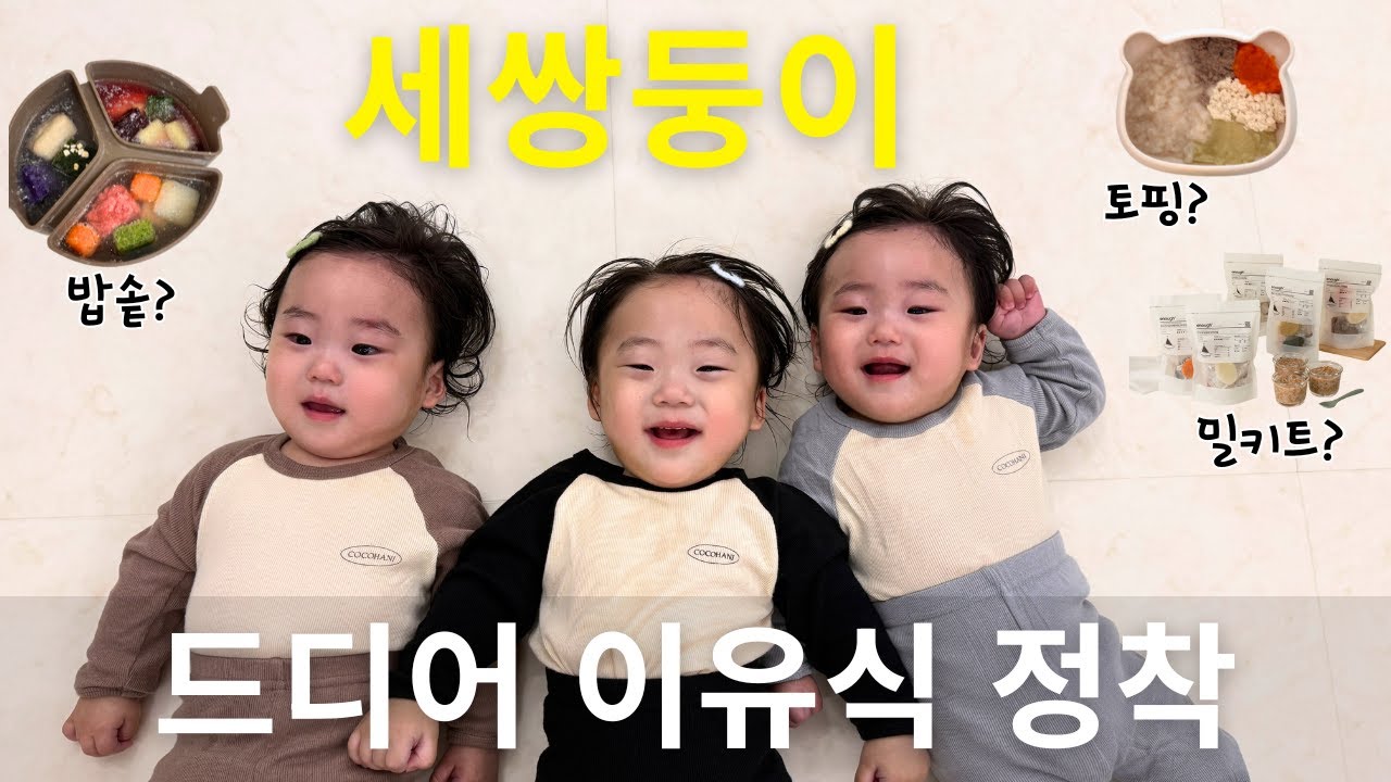 삼둥이 엄마가 말아주는 이유식 꿀팁(feat.이너프)ㅣ구독자 이벤트ㅣ중기 이유식