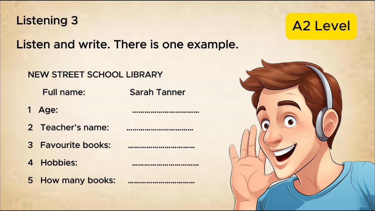 A2 Level – English Listening Practice: Numbers and Missing Words - YouTube