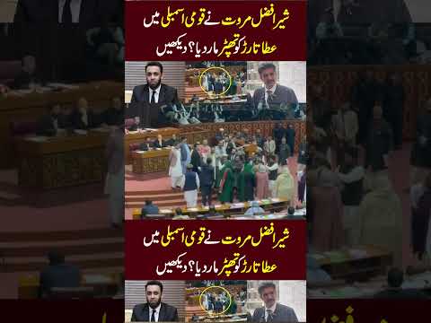 Sher afzal marwat with Ata Tarar in National assembly #imrankhan #news #pti