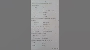 10th class Pre - Final PHYSICAL SCIENCE new question paper.