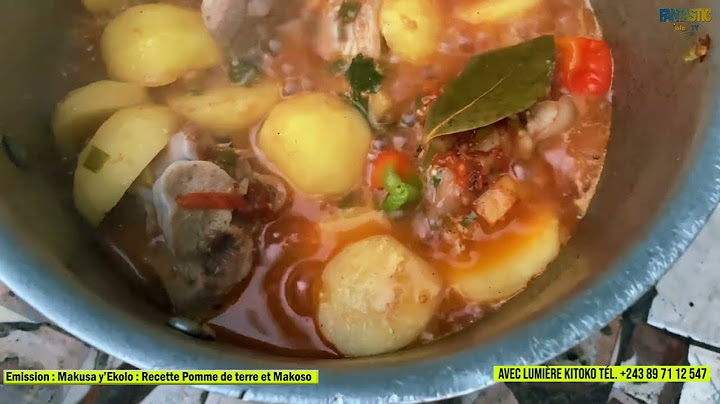 CUISINE CONGOLAISE :  JE PREPARE POMME DE TERRE NA MAKOSO NA 2,5 DOLLOARS YA PAMBA TO LANDA