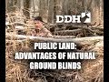Public Land Hunting: Advantages of Natural Ground Blinds  | John Eberhart @deerhuntingmag