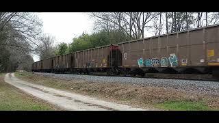CSX Empty Coal E319-28 in White Rock, SC on the CN&L Sub