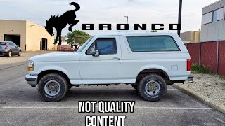 1992 Ford Bronco interior quality check 1992 Ford Bronco For Sale